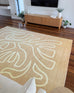 Virra Beige Hand Drawn Washable Rug