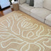 Virra Beige Hand Drawn Washable Rug