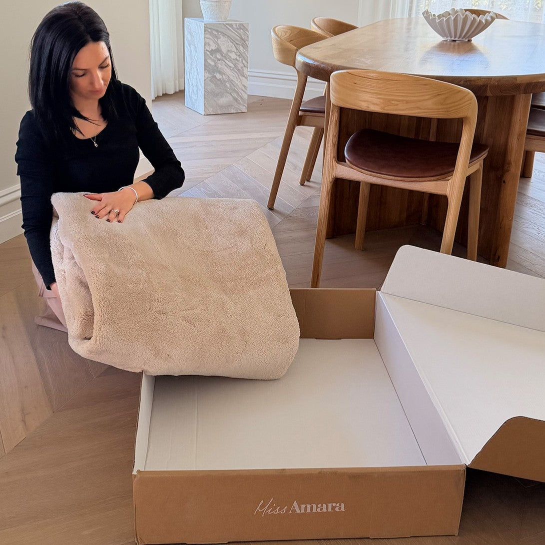 Viveca Beige Irregular Shape Washable Rug