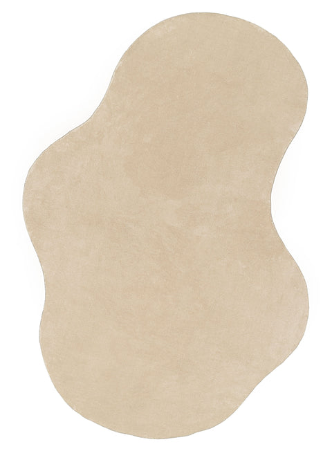 Viveca Beige Irregular Shape Washable Rug