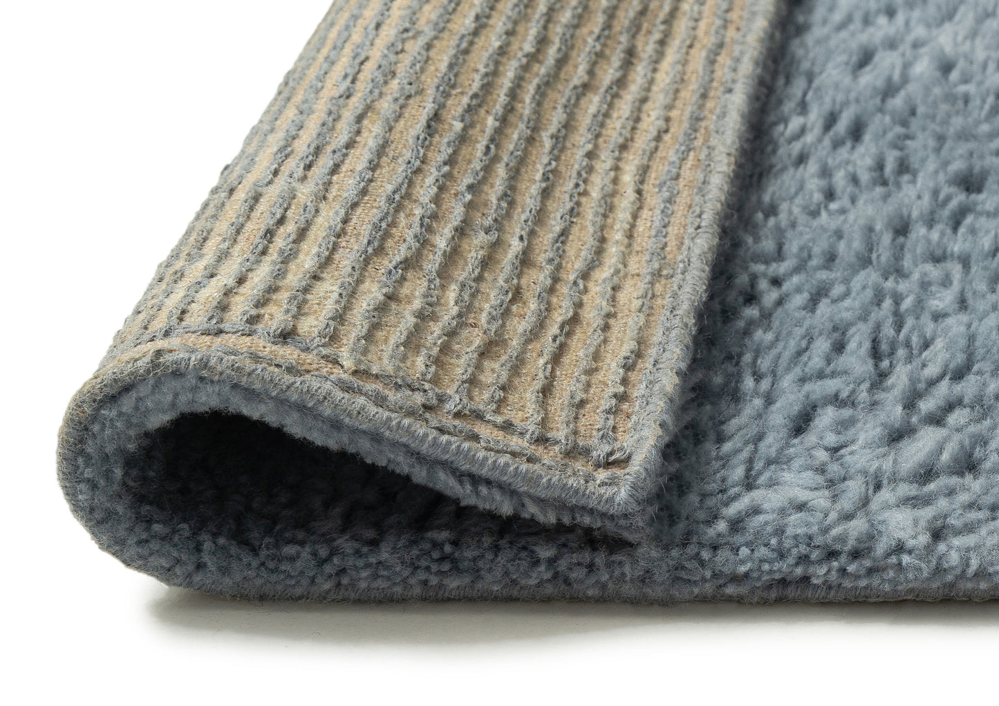 Volodina Slate Wool Shag Rug