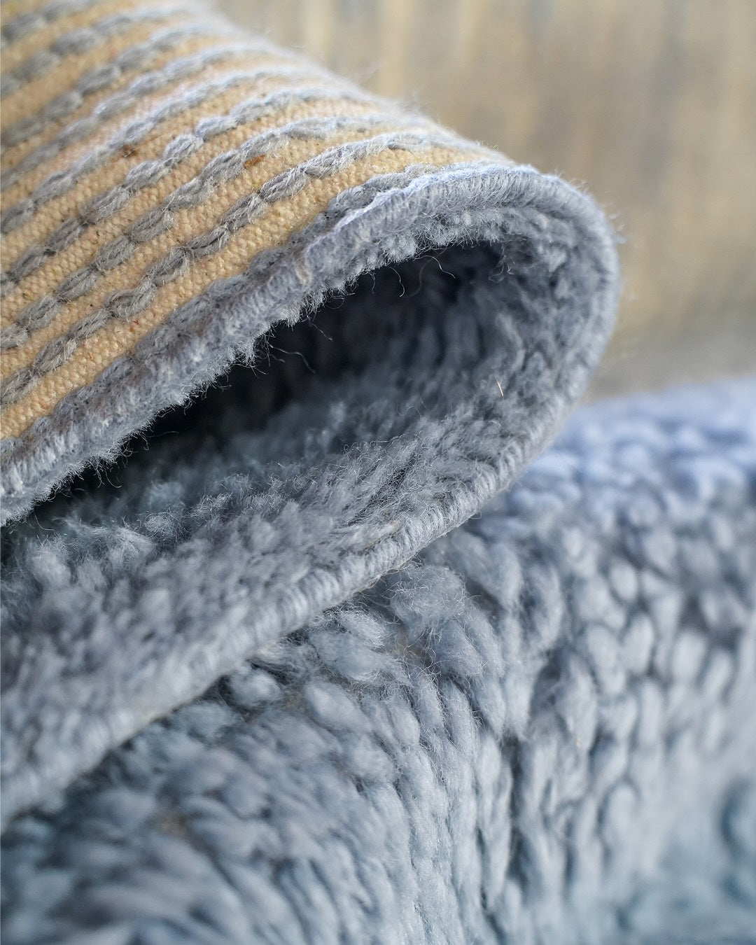 Volodina Slate Wool Shag Rug