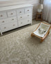 Waleska Ivory Taupe Medallion Tufted Wool Rug