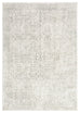 Wilamina Grey and Ivory Distressed Floral Rug