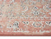 Yolanda Peach Terracotta Transitional Floral Motif Rug