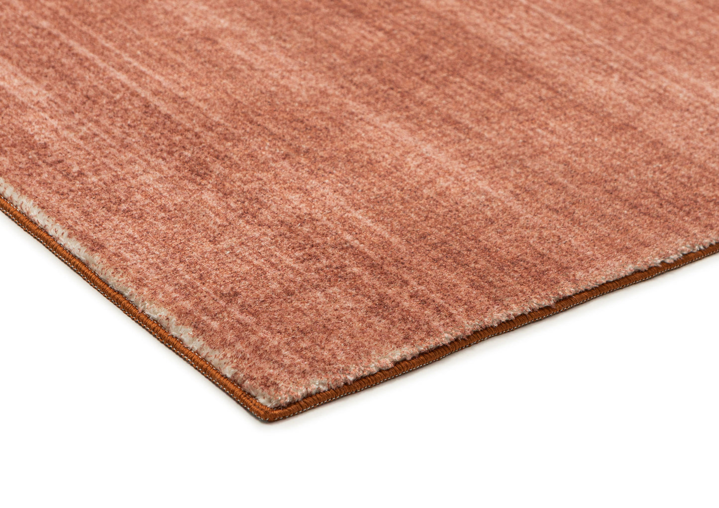 Yves Terracotta Sunset Minimal Washable Runner Rug