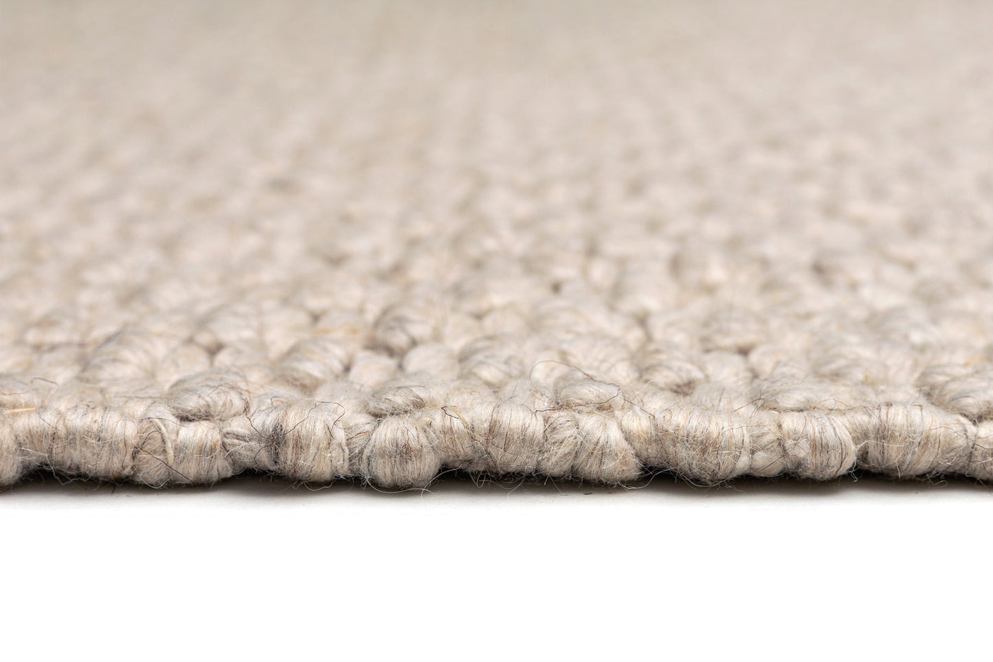 Zilya Beige Chunky Wool Rug
