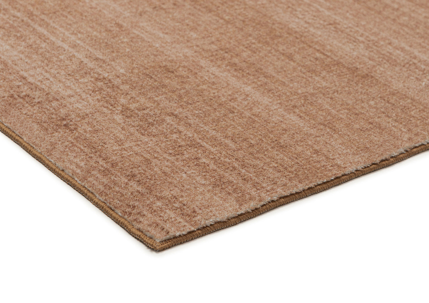Zoey Brown Minimal Washable Runner Rug
