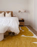 Zulema Mustard Abstract Washable Wool Rug