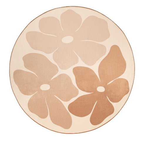 Zuli Peach Flowers Rollie Pollie Round Playmat